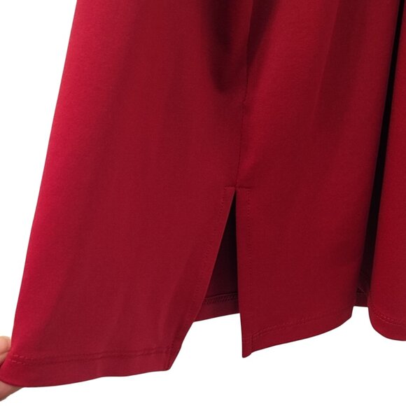 Iman: 3-Piece Red-Black Floral Pant Set, Size 2X (Duster, Tank & Pull-On Pants) - Picture 7 of 14